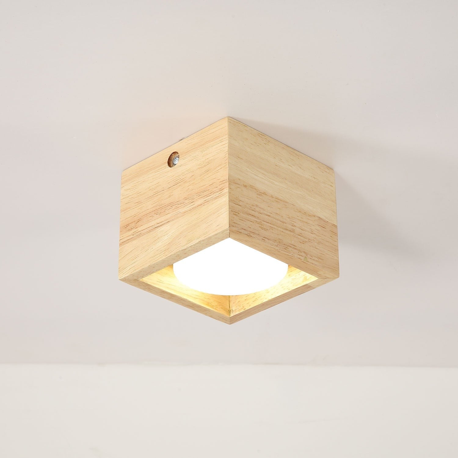 Cubora Minimal Wood Ceiling Light