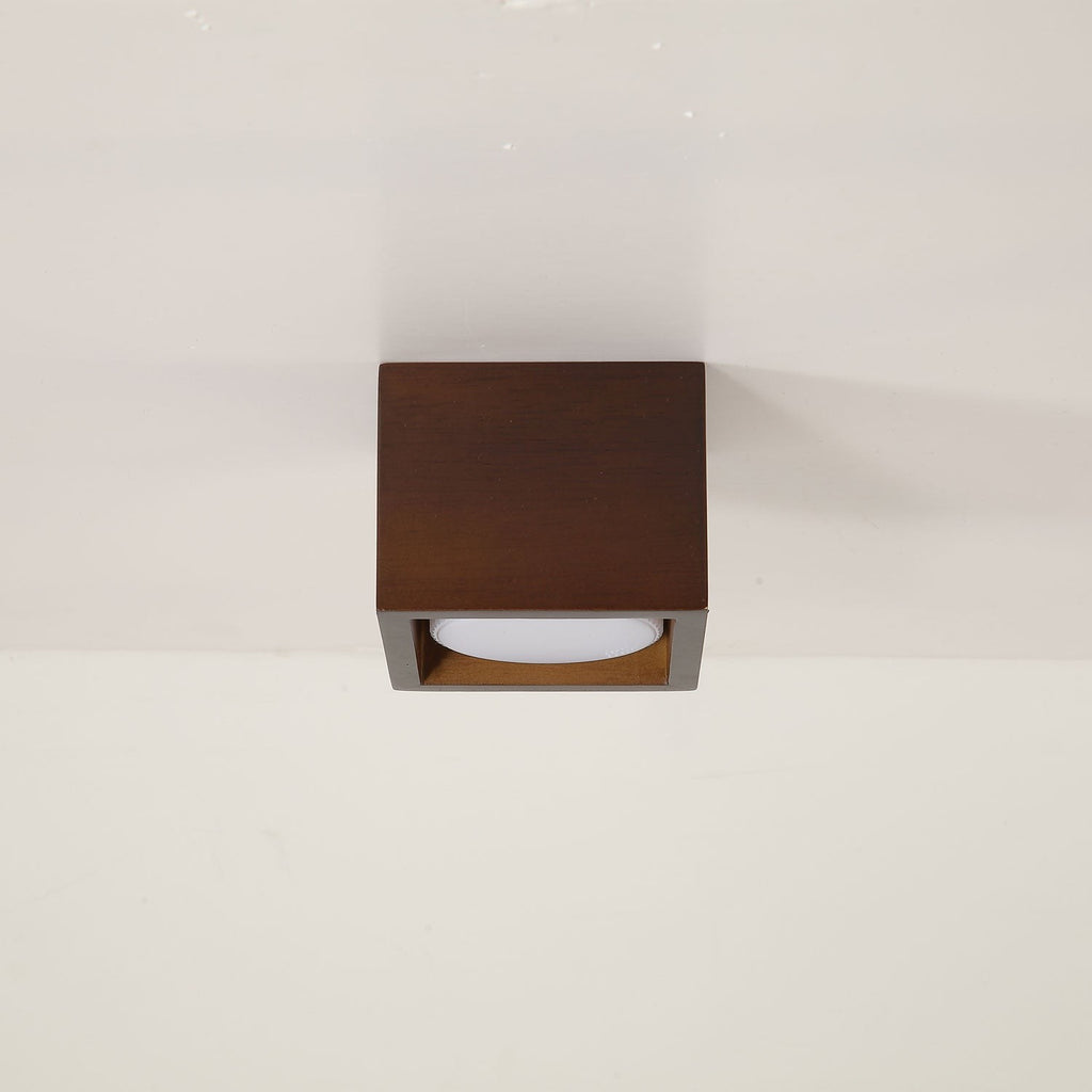 Cubora Minimal Wood Ceiling Light