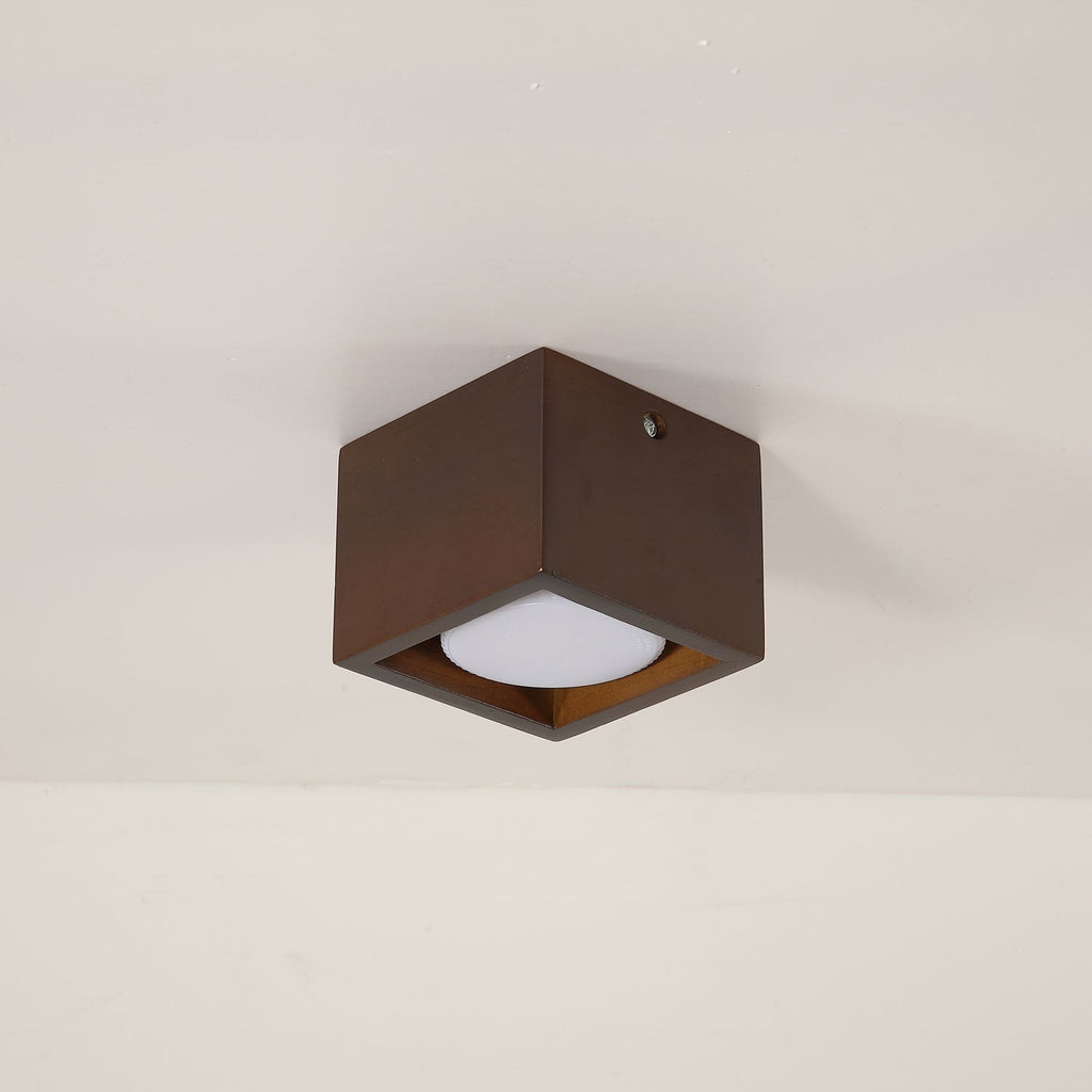 Cubora Minimal Wood Ceiling Light