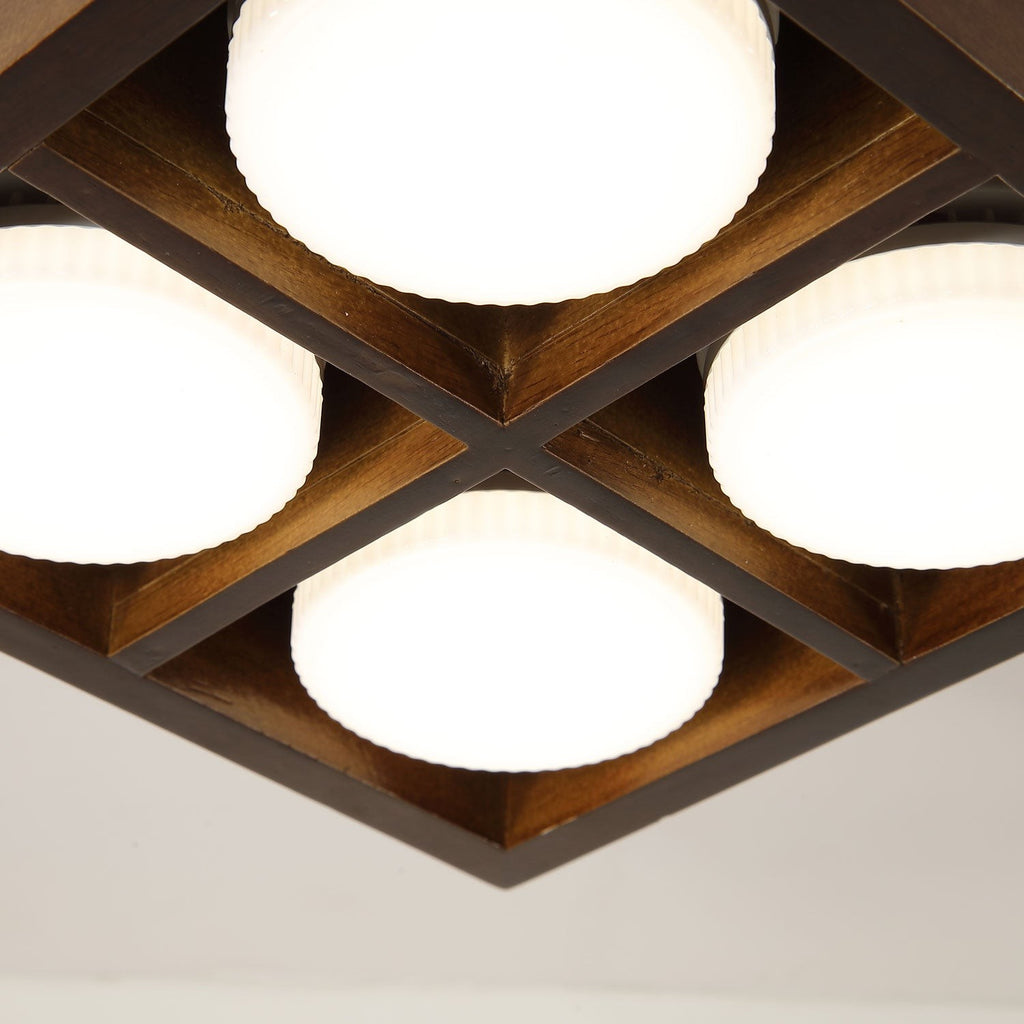 Cubora Minimal Wood Ceiling Light