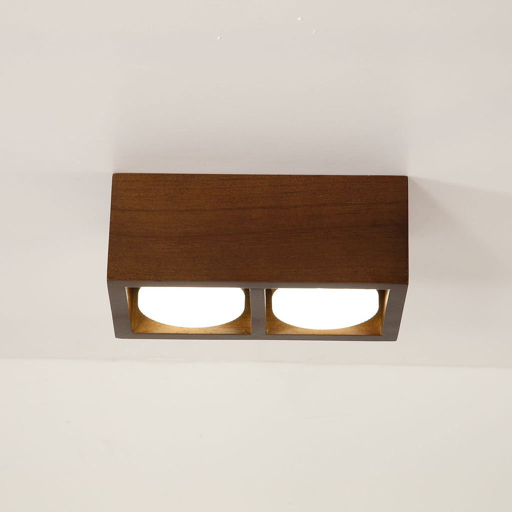 Cubora Minimal Wood Ceiling Light