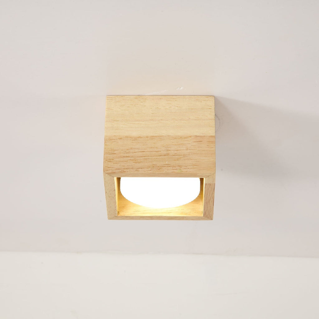 Cubora Minimal Wood Ceiling Light
