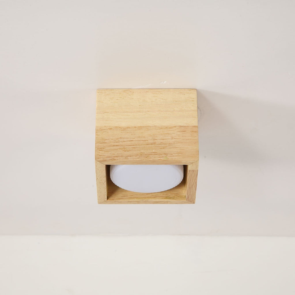 Cubora Minimal Wood Ceiling Light