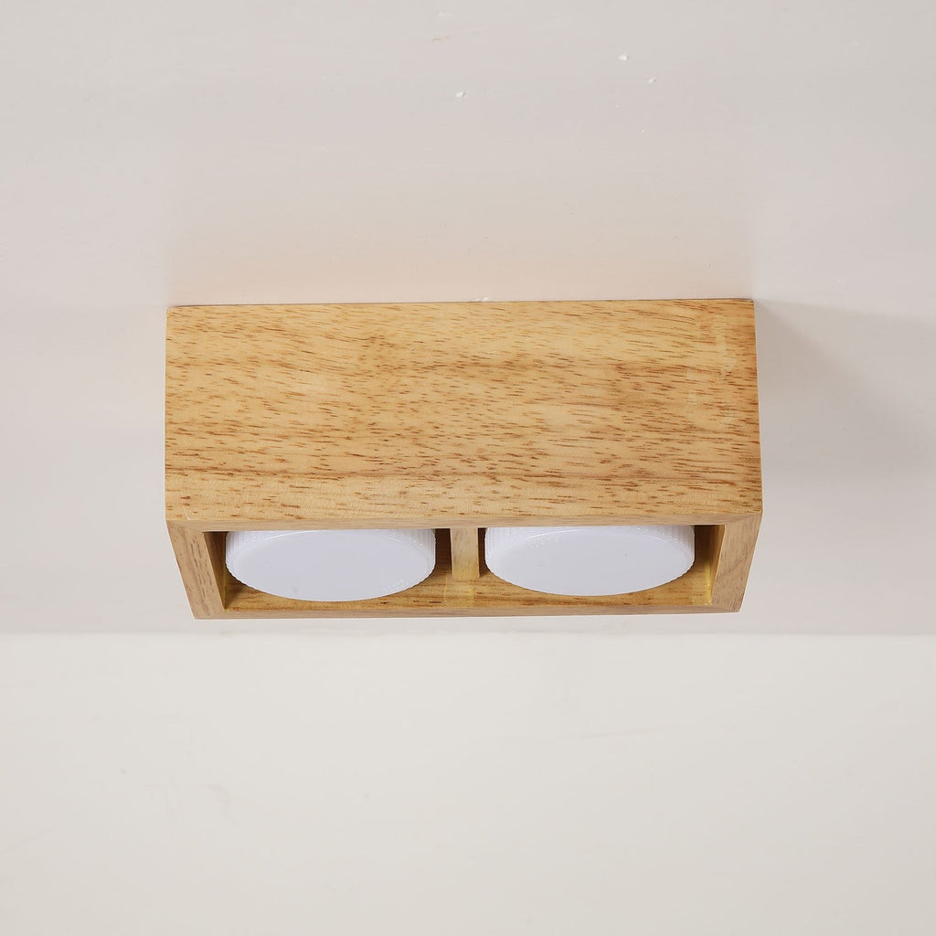 Cubora Minimal Wood Ceiling Light