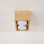 Cubora Minimal Wood Ceiling Light