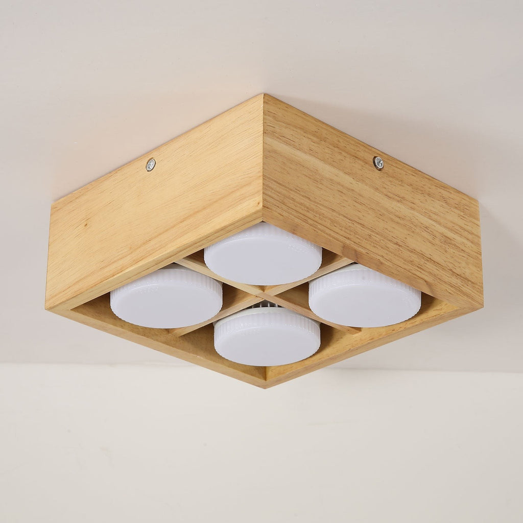 Cubora Minimal Wood Ceiling Light