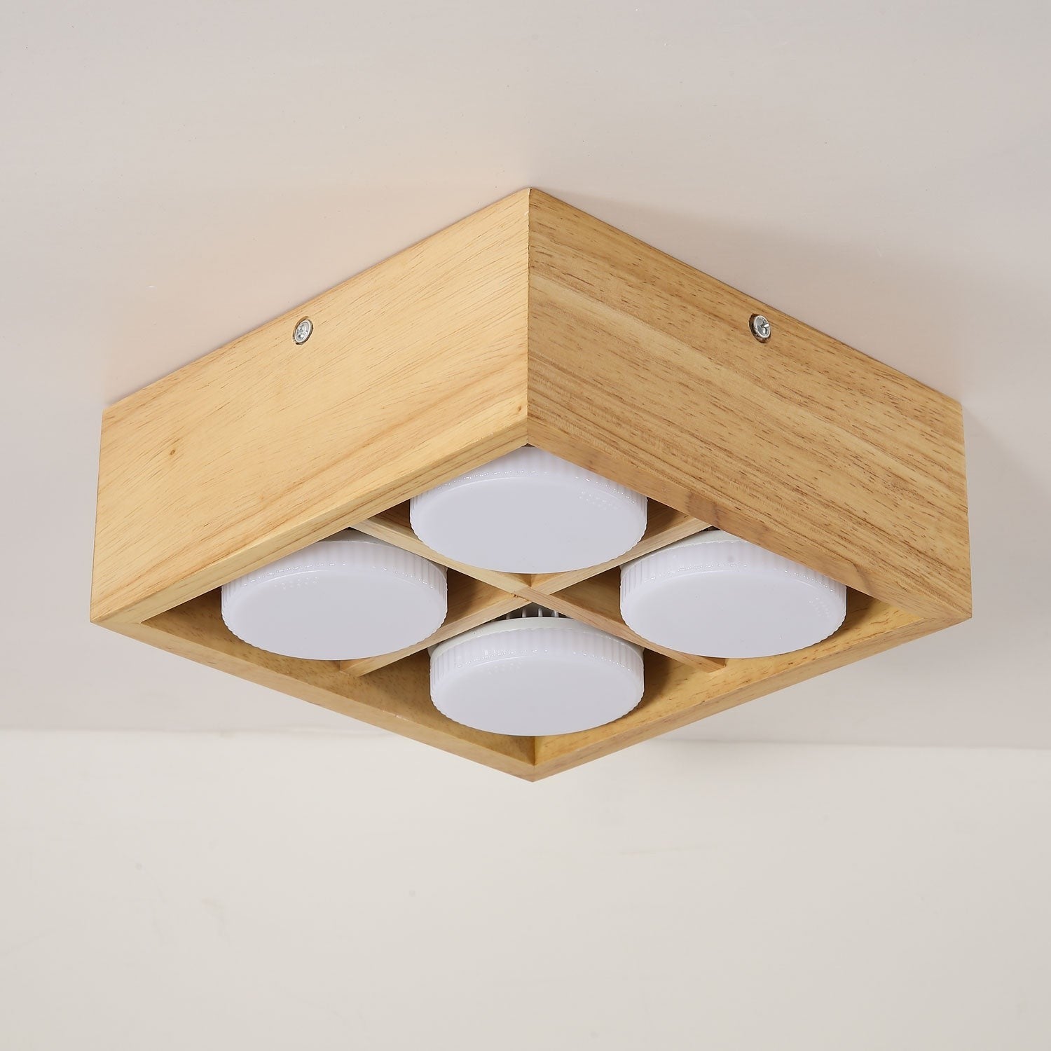 Cubora Minimal Wood Ceiling Light