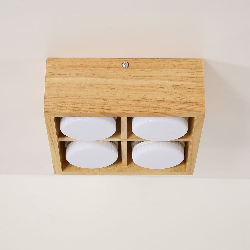Cubora Minimal Wood Ceiling Light