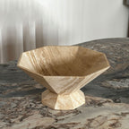 Facet Pedestal Bowl Storage Tray