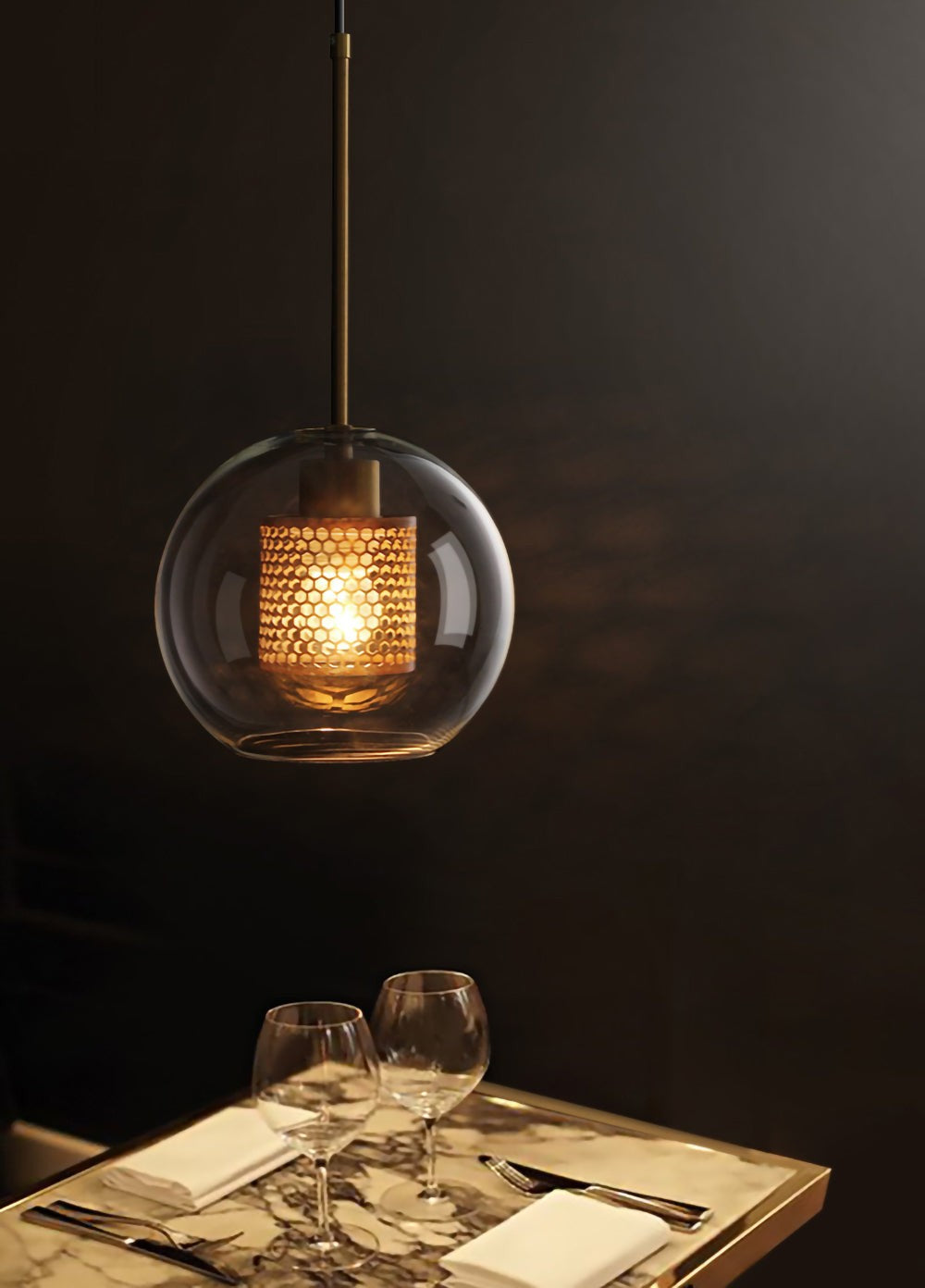 Eldric Artisan Glass Pendant