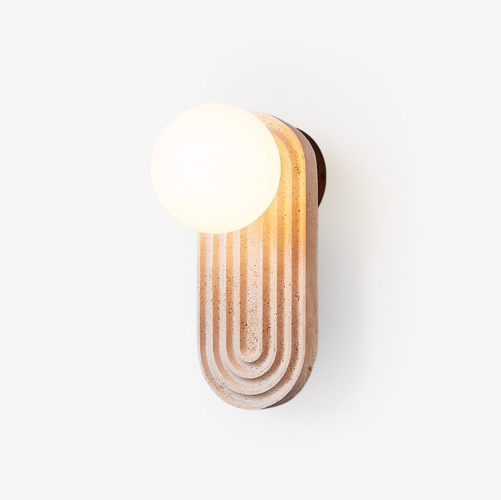 Arco Travertine Wall Light