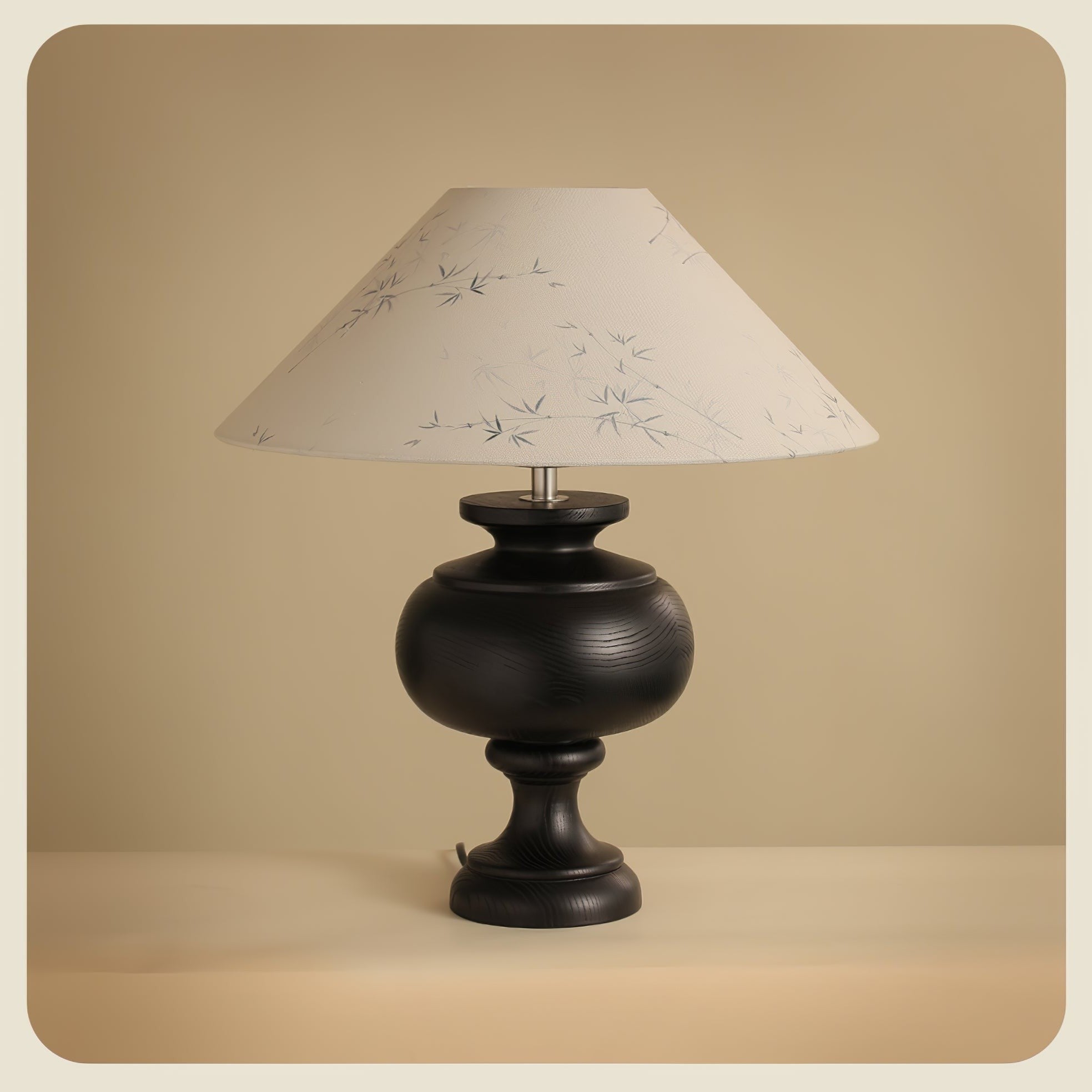 Hanori Blossom Wood Table Lamp