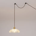 Heliora Ribbed Glass Pendant
