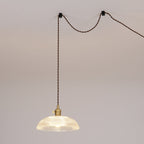 Heliora Ribbed Glass Pendant