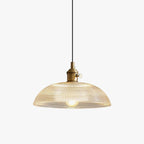 Heliora Ribbed Glass Pendant
