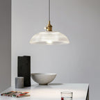 Heliora Ribbed Glass Pendant