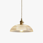Heliora Ribbed Glass Pendant