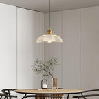 Heliora Ribbed Glass Pendant