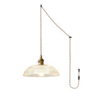 Heliora Ribbed Glass Pendant