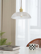 Heliora Ribbed Glass Pendant