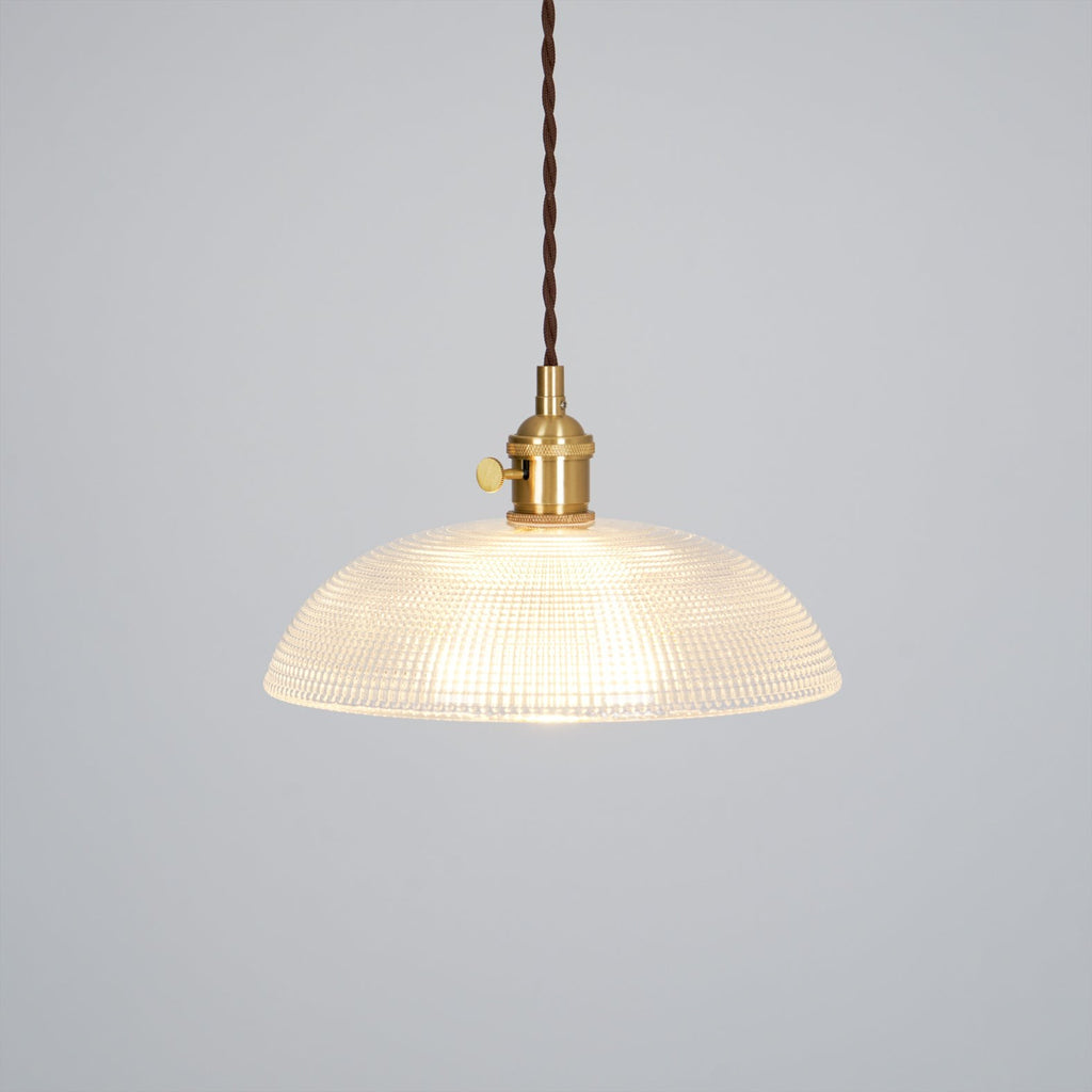 Heliora Ribbed Glass Pendant