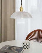 Heliora Ribbed Glass Pendant