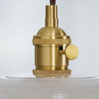 Heliora Ribbed Glass Pendant