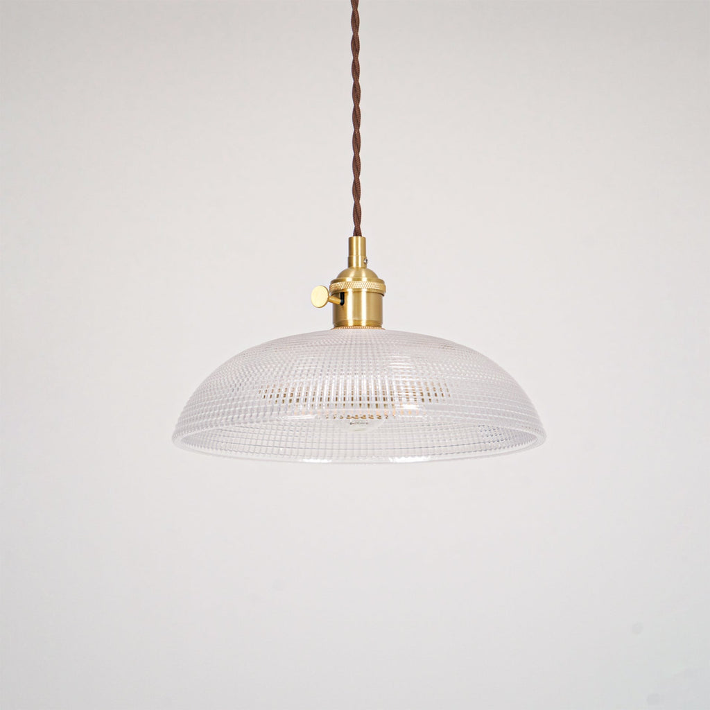 Heliora Ribbed Glass Pendant
