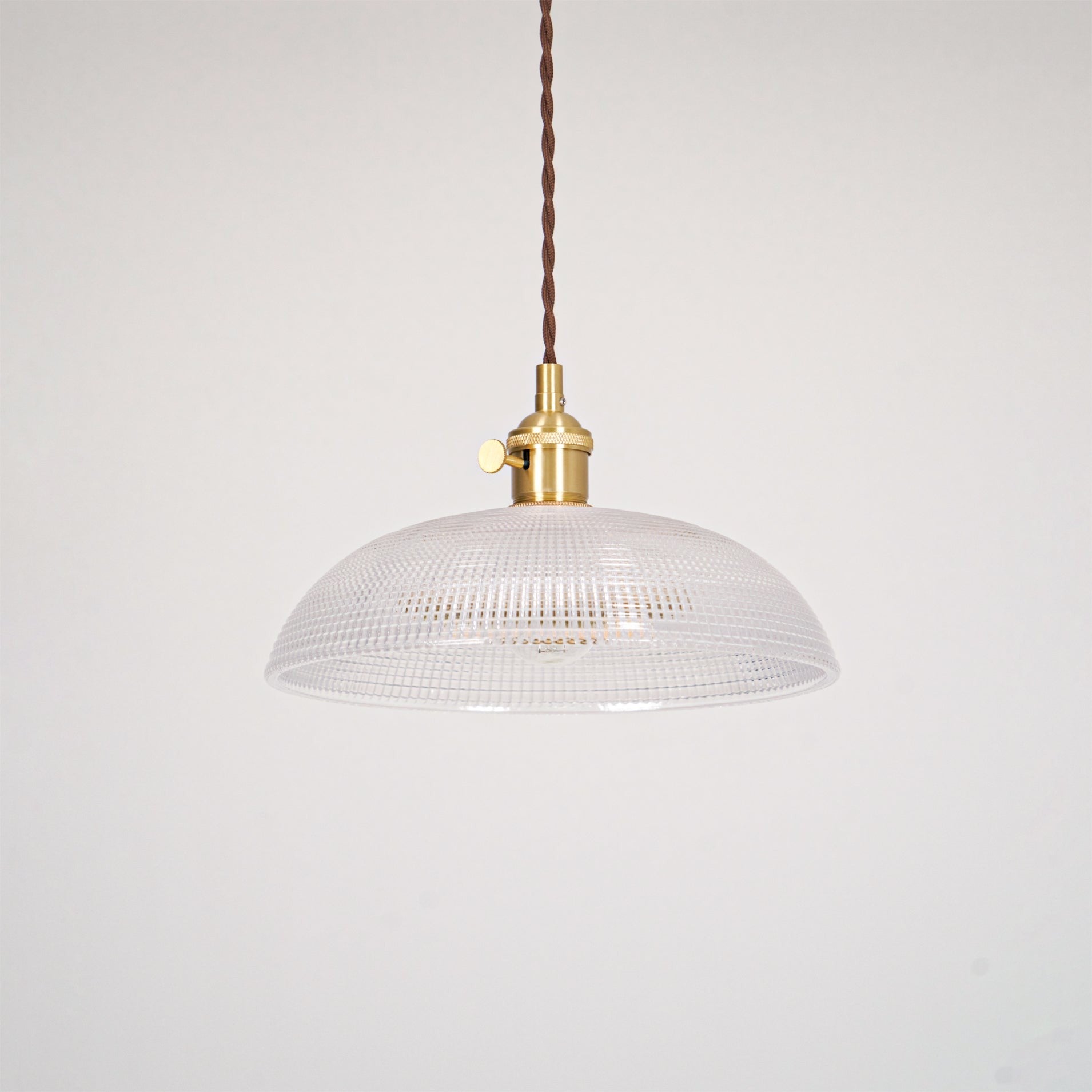 Heliora Ribbed Glass Pendant