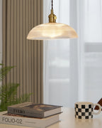Heliora Ribbed Glass Pendant