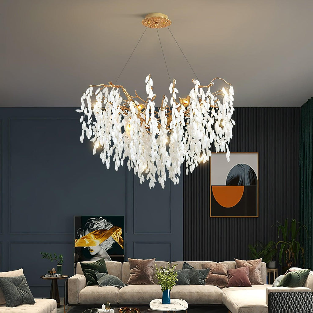 Jadewind Branch Brass Chandelier