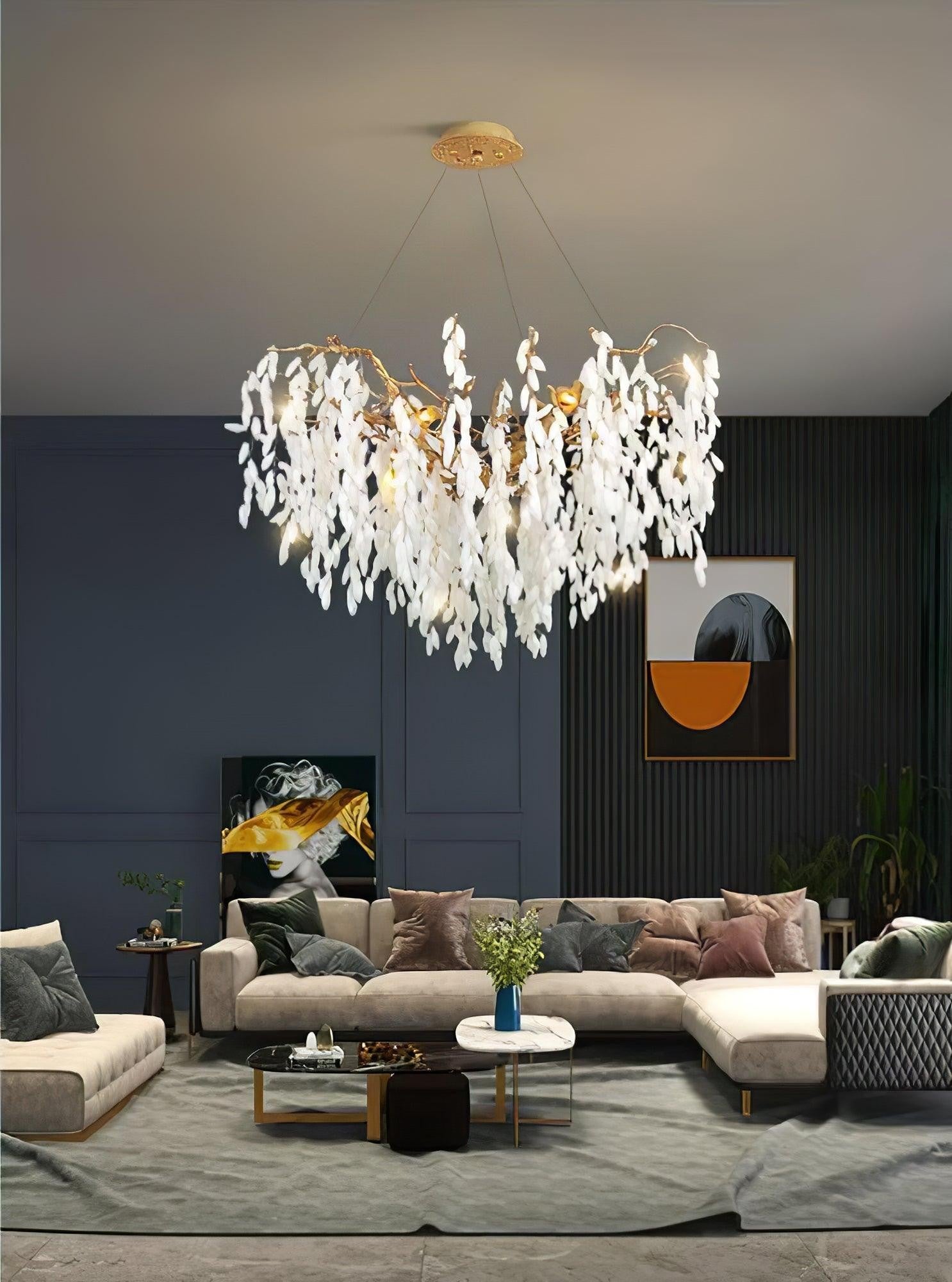 Jadewind Branch Brass Chandelier