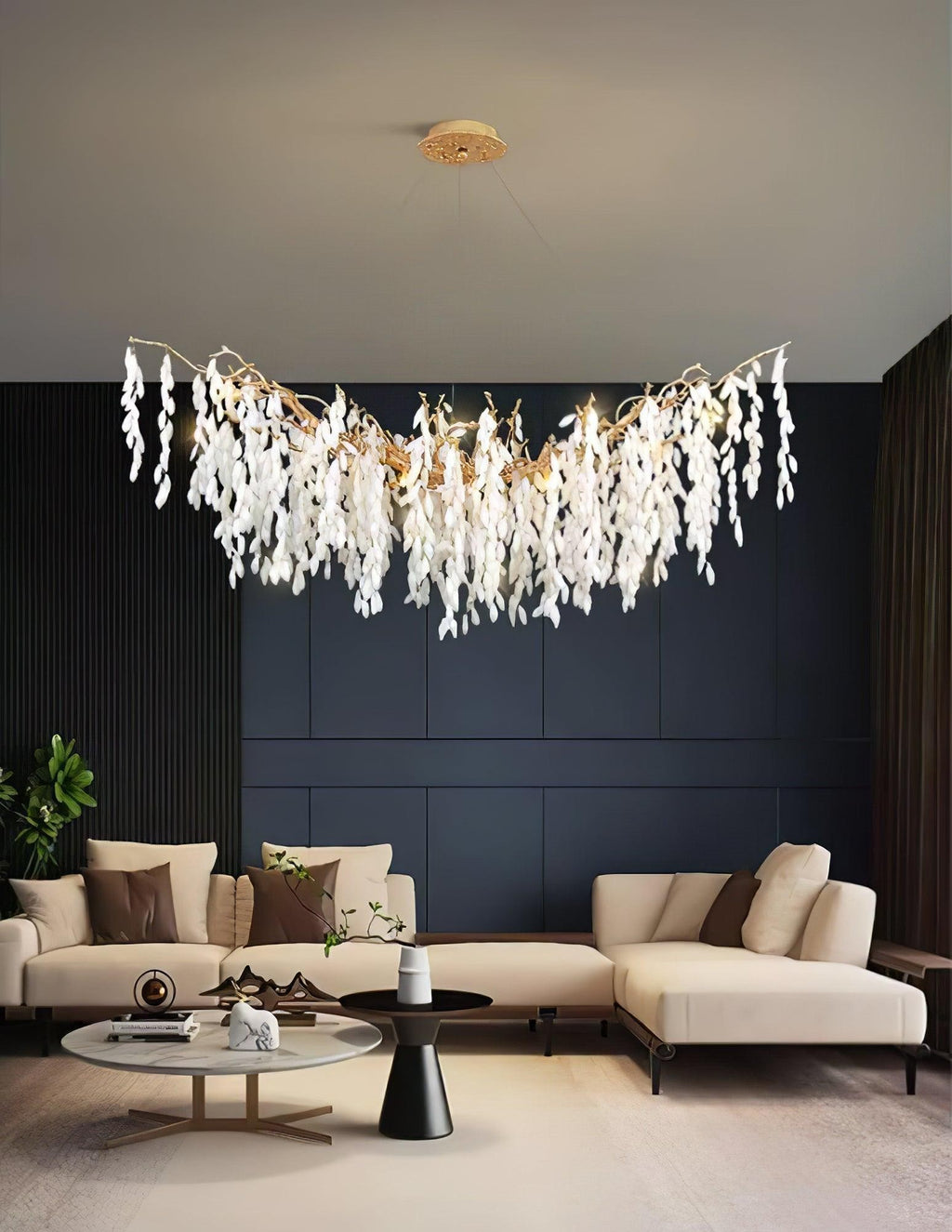 Jadewind Branch Brass Chandelier