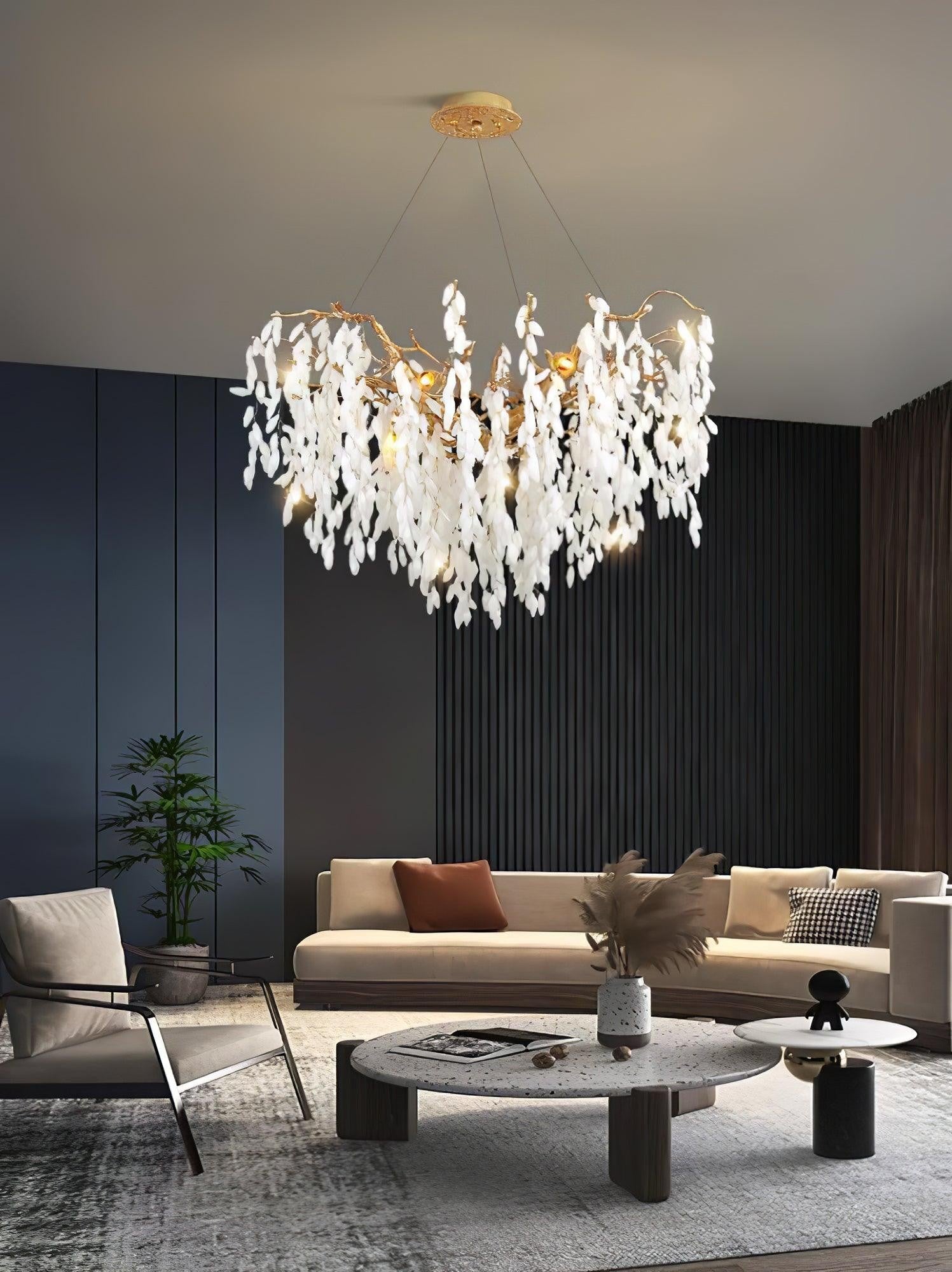 Jadewind Branch Brass Chandelier