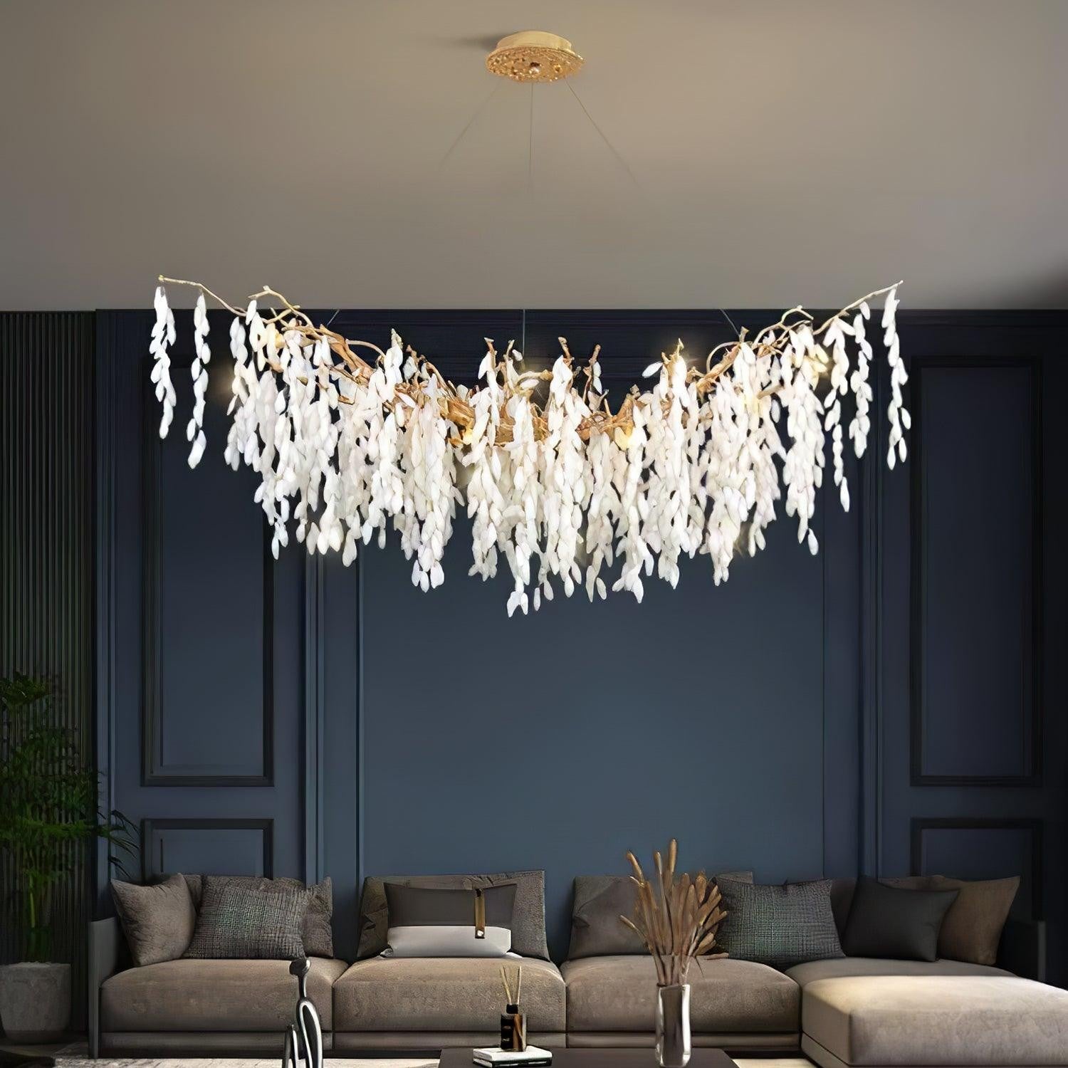 Jadewind Branch Brass Chandelier