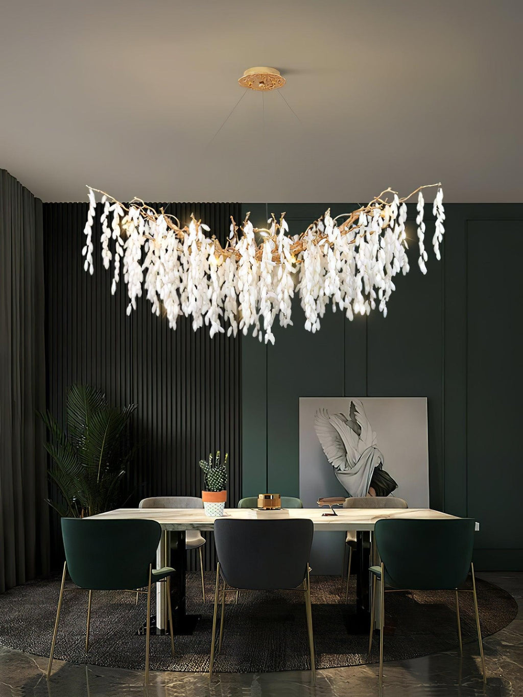 Jadewind Branch Brass Chandelier