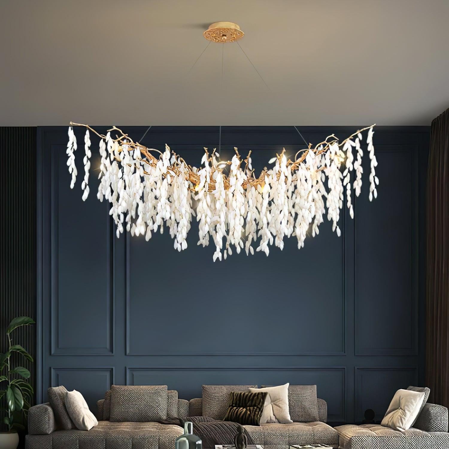 Jadewind Branch Brass Chandelier