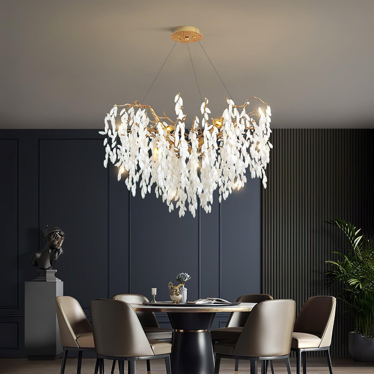 Jadewind Branch Brass Chandelier