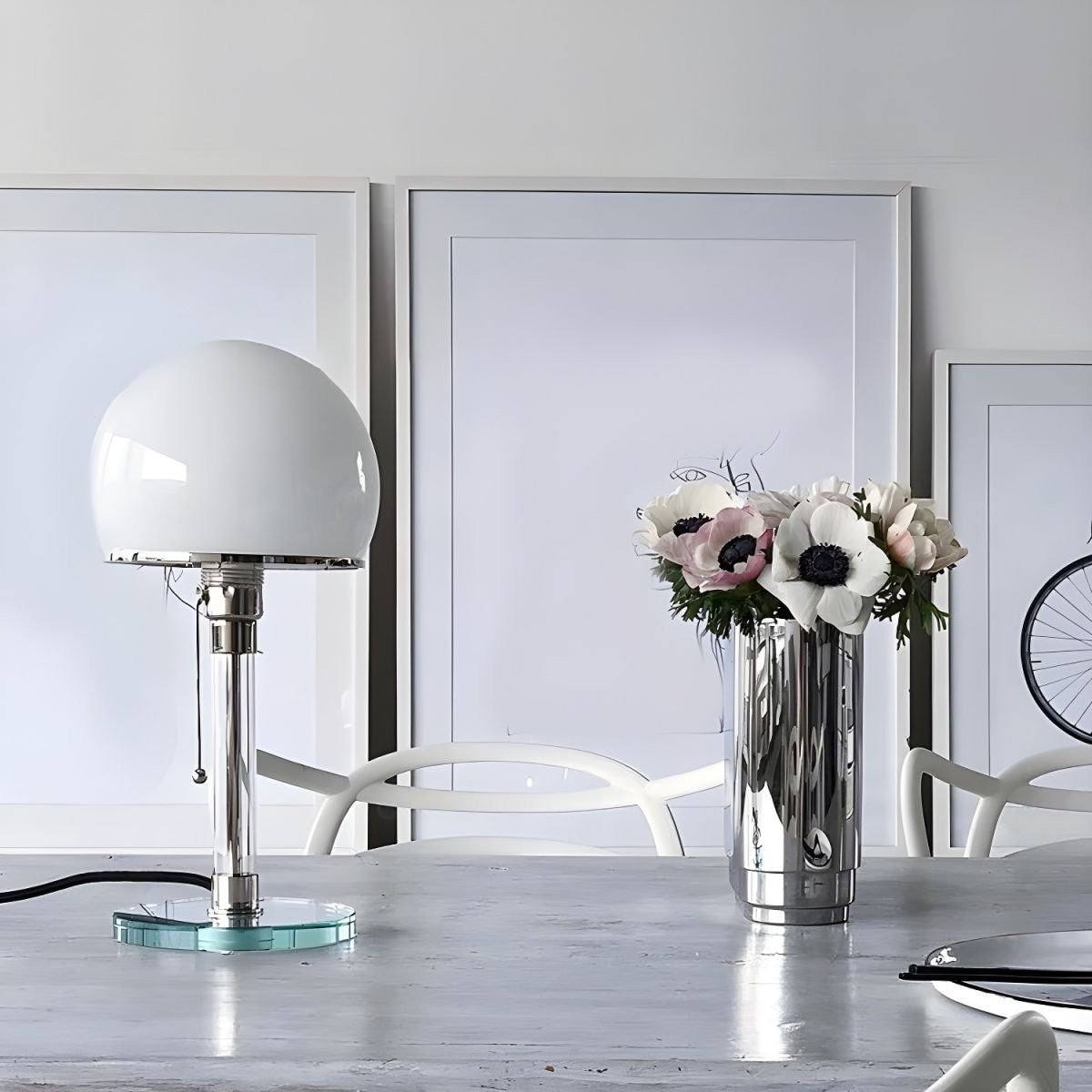 Lumera Frosted Globe Table Lamp