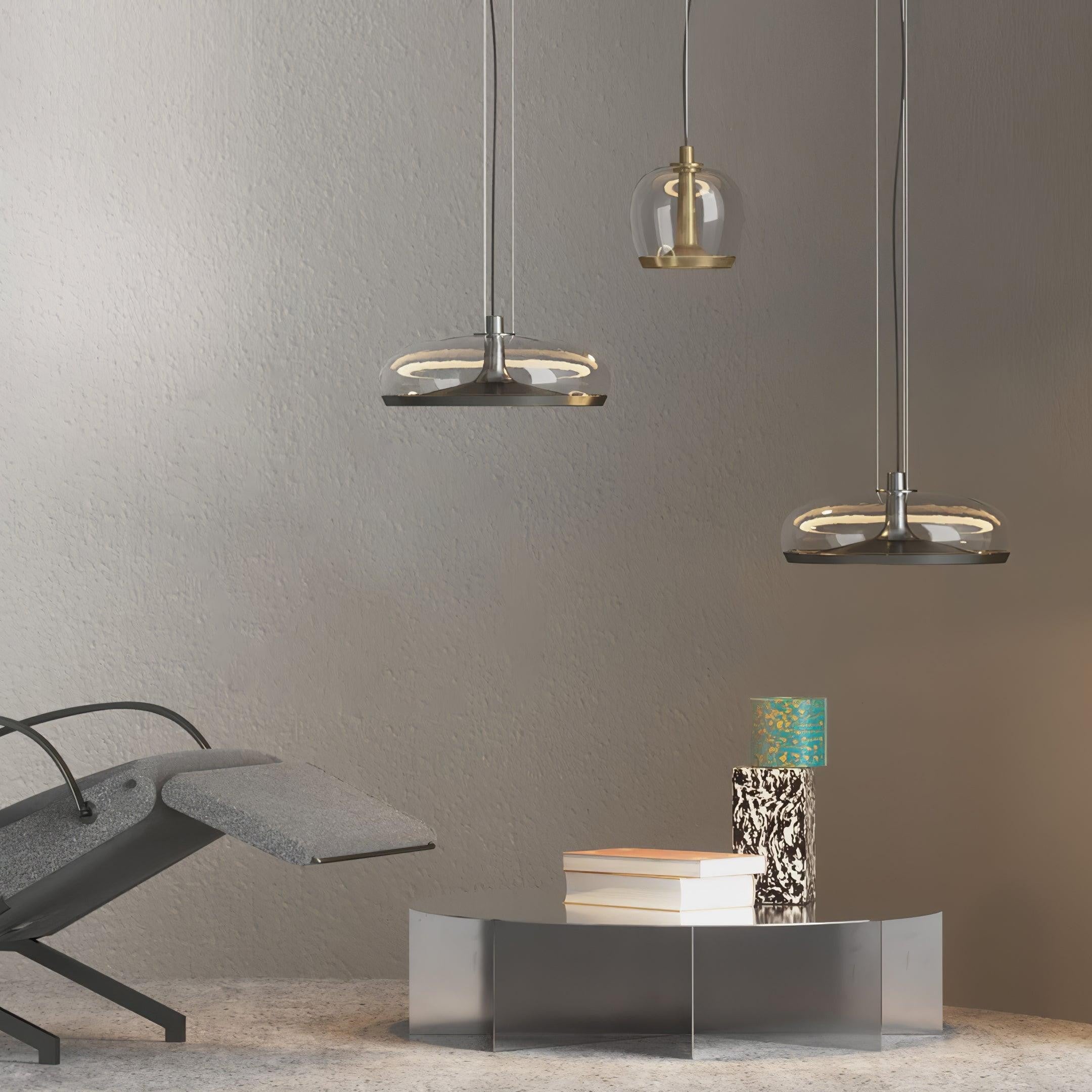 Lunaris Glass LED Pendant
