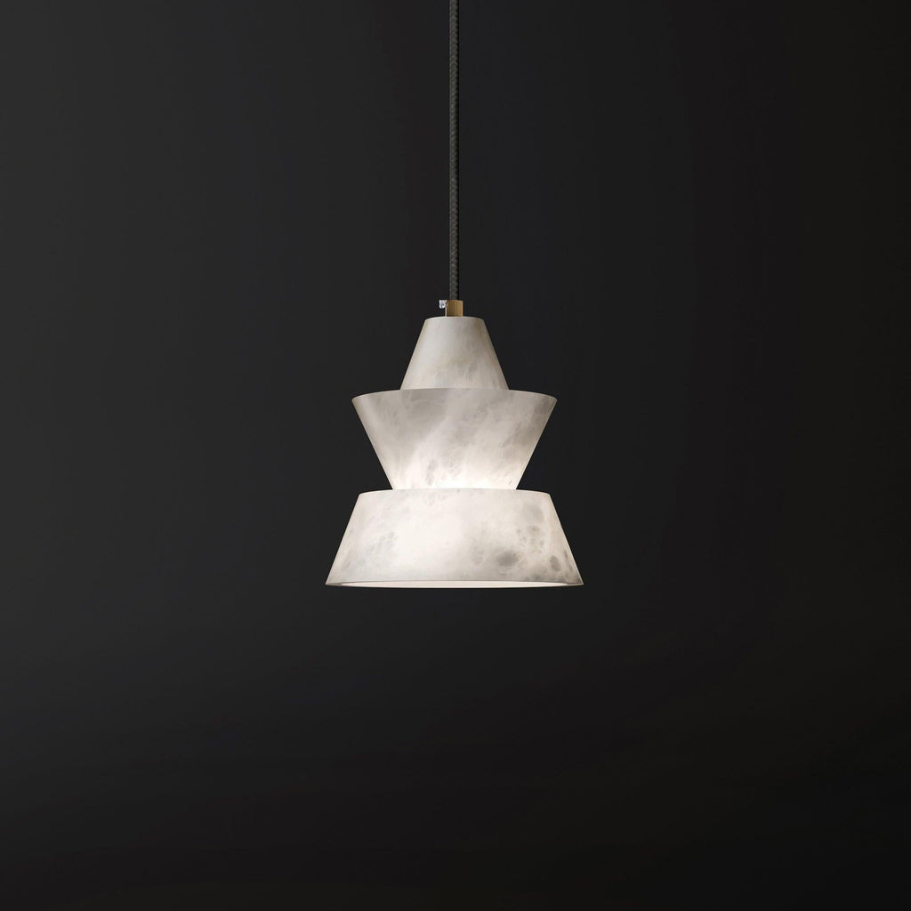 Lunaro Alabaster Cone Pendant