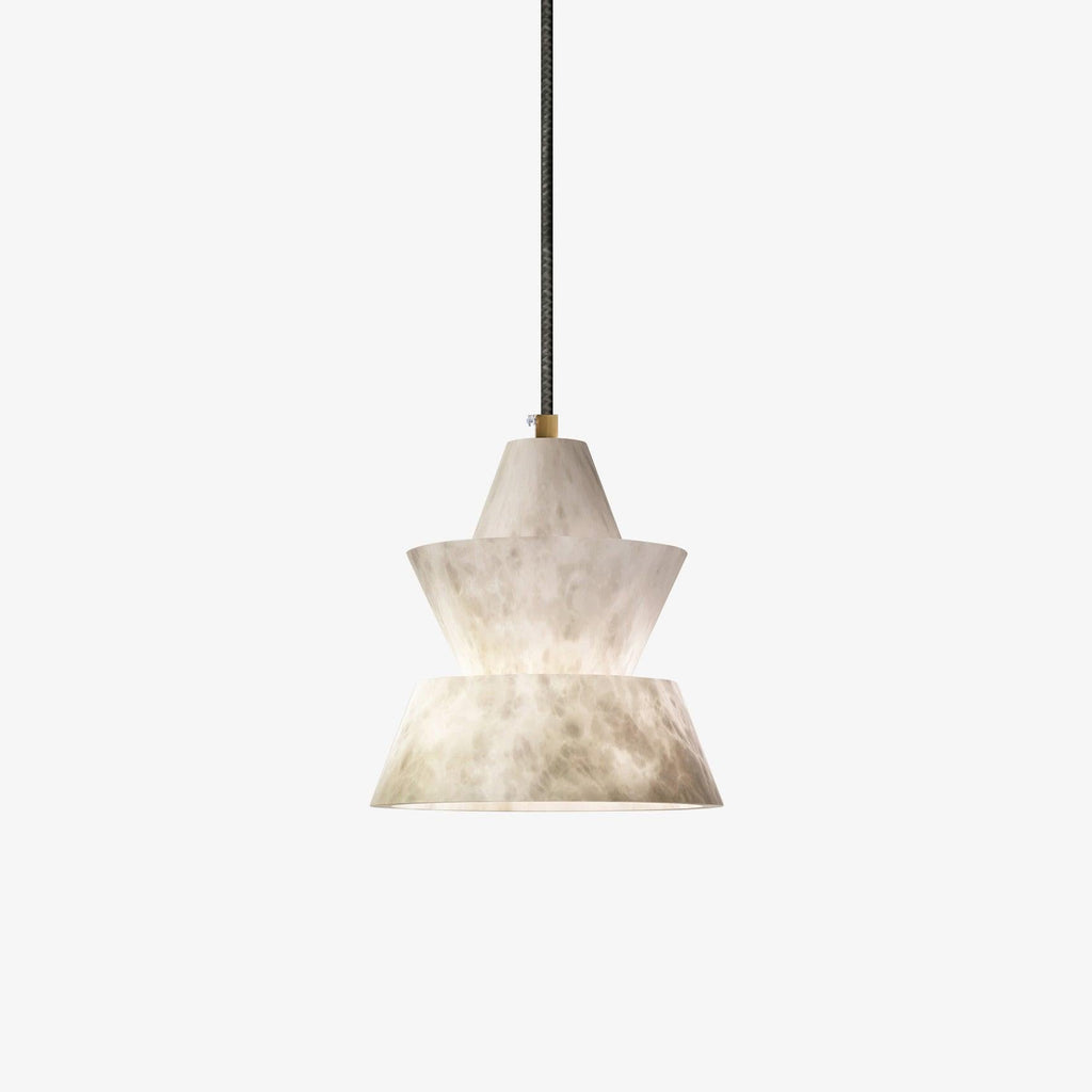 Lunaro Alabaster Cone Pendant