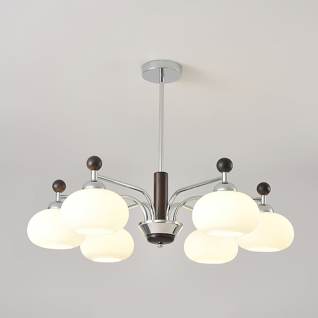 Novara Oak Arm Chandelier