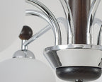 Novara Oak Arm Chandelier