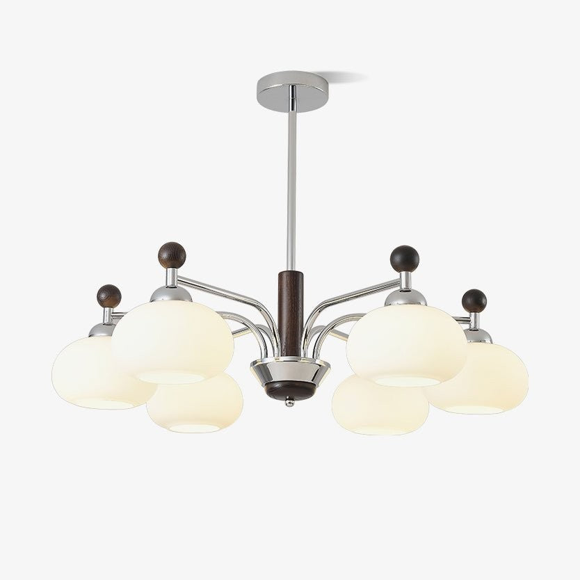 Novara Oak Arm Chandelier