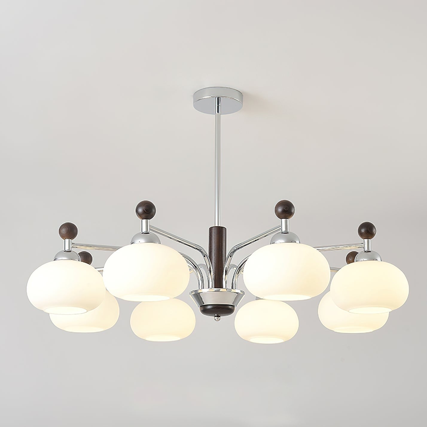 Novara Oak Arm Chandelier