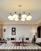 Novara Oak Arm Chandelier