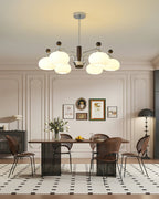 Novara Oak Arm Chandelier