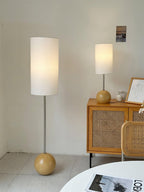 Orbella Wood Sphere Table Lamp