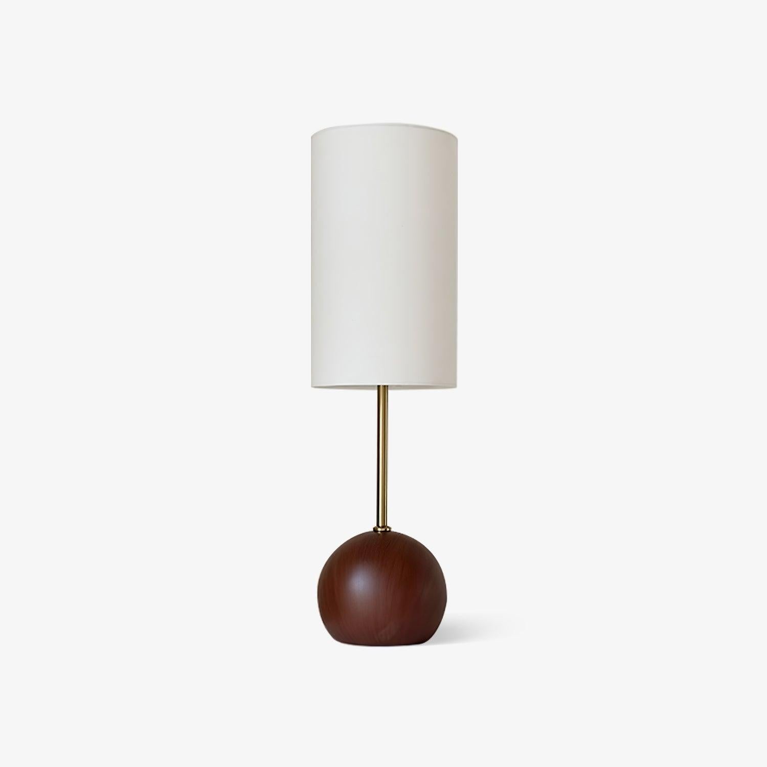 Orbella Wood Sphere Table Lamp
